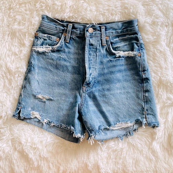 Agolde Pants - Agolde Dee High-Rise Denim Jean Shorts Like New, 25